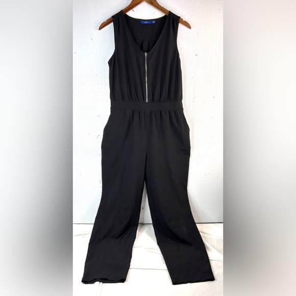 Apt. 9 Pants - Apt. 9 S Sleeveless Dressy Casual V-Neck Jumpsuit in Black